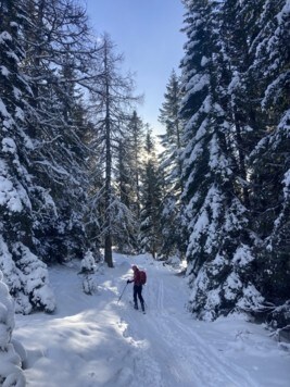 Wolfgang Krall nutzte die Weihnachtsfeiertage für eine Skitour am Jägersteig (Flattnitz). (Bild: Wolfgang Krall)