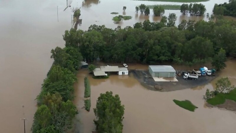 Überschwemmungen in Queensland am 19. Dezember (Bild: AFP)