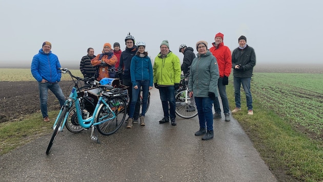 Zum gemeinsamen Radeln macht sich die Regionalgruppe Neusiedler See Nord der Radlobby am 1. Jänner auf. Mitfahren kann jeder, der möchte. (Bild: Radlobby Parndorf)