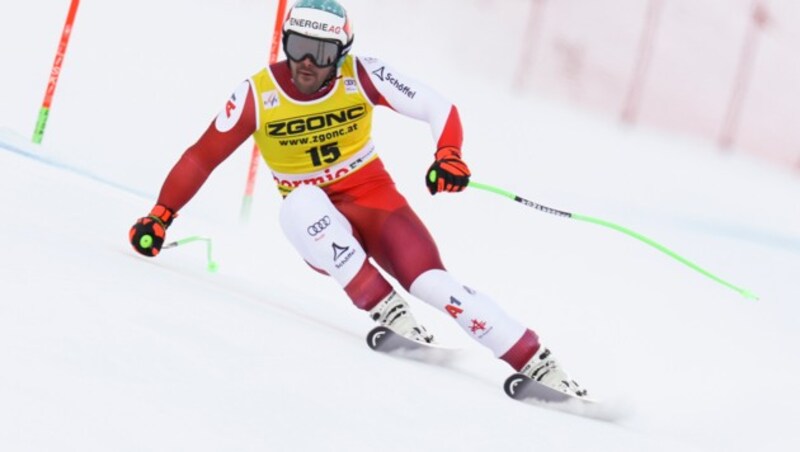 Vincent Kriechmayr fuhr im zweiten Training hinterher. (Bild: AP)