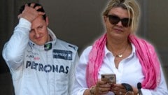 Michael und seine Frau Corinna Schumacher (Bild: AFP, krone.at-grafik)