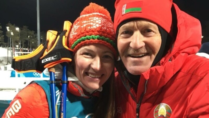 Superstar Darya Domracheva setzte jahrelang auf die Dienste Eders. (Bild: Alfred Eder)