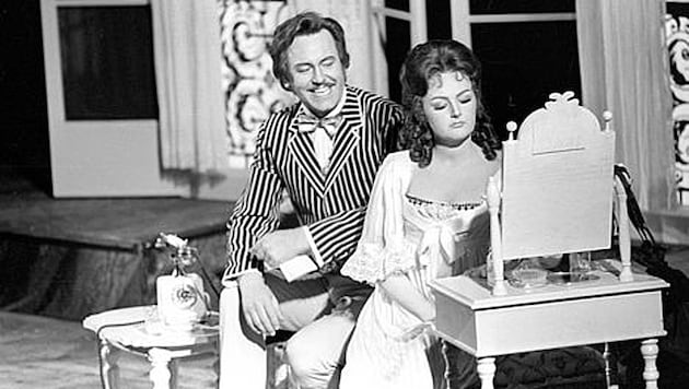 Hans Helm und Edita Gruberova in Don Pasquale (Bild: Archiv Wiener Staatsoper)