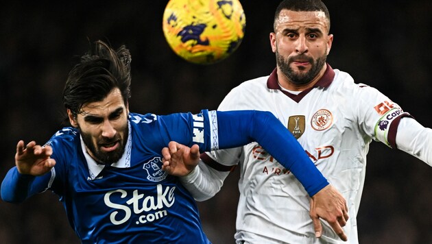 ManCity gewinnt das intensiv geführte Duell mit Everton ... (Bild: AFP)