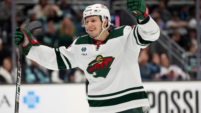 Marco Rossi spielt für die Minnesota Wild in der NHL. 