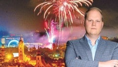 Was beim Wachauer Volksfest erlaubt ist, sollte laut FPÖ-Stadtrat Martin Zöhrer zu Silvester auch in Krems erlaubt sein.  (Bild: Helmut Lackinger, Molnar Attile, Krone KREATIV)