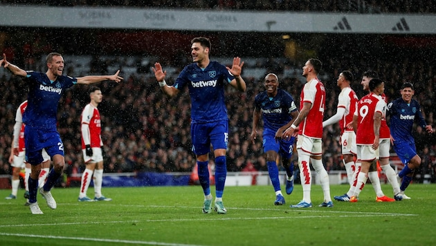 Arsenal verpasste es, sich die Tabellenführung zurückzuholen. (Bild: APA/AFP/IKIMAGES/Ian Kington)