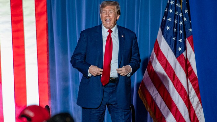Donald Trump ist der erste Kandidat in der Geschichte der USA, der wegen Aufruhrs als nicht ...