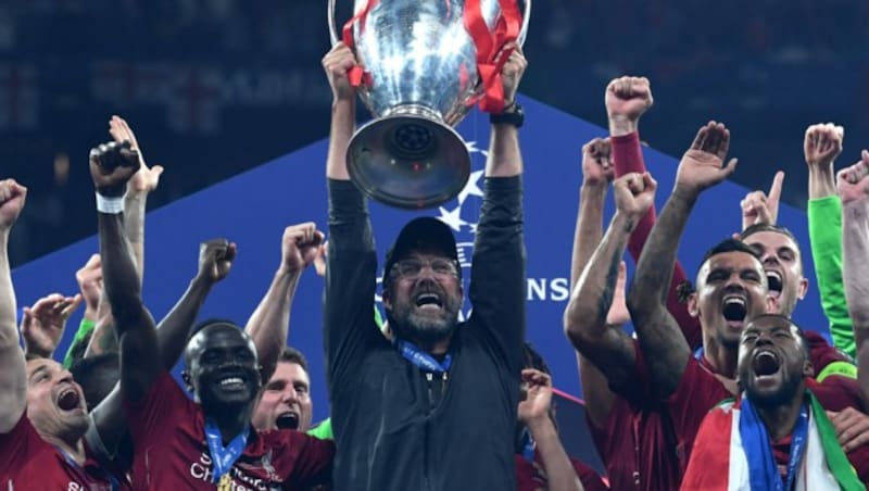 Jürgen Klopp als Champions-League-Sieger von 2019 (Bild: APA/AFP/Paul ELLIS)