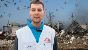 Fabian Havlik war mit „Ärzte ohne Grenzen“ in der Ukraine im Hilfseinsatz. (Bild: Havlik/picturedesk.com/Krone KREATIV)