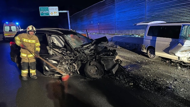 Wieder Geisterfahrer-Unfall auf der A10 (Bild: FF Altenmarkt)