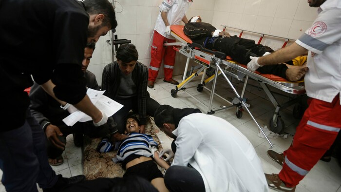Ein Krankenhaus in Khan Younis
