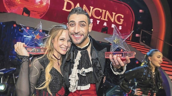 „Dancing Stars“ 2023: Kandidatin Missy May und Profi-Tänzer Dimitar Stefanin tanzten sich bis an ...