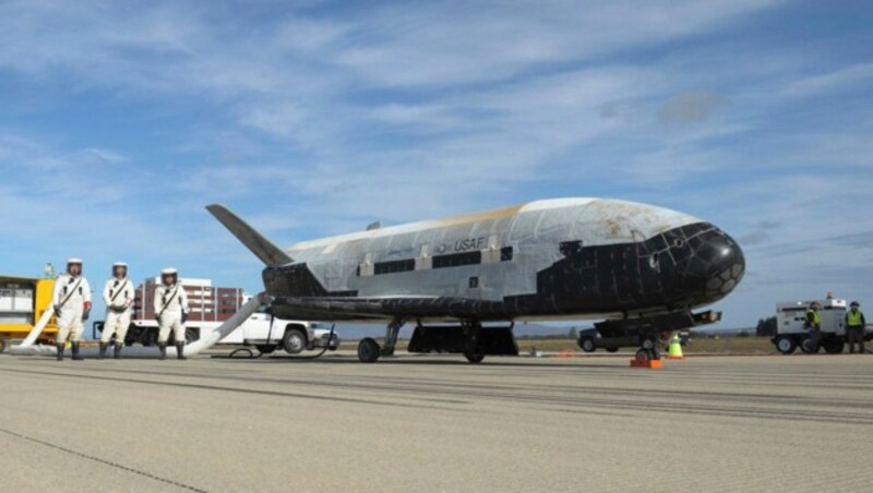 Das mit Solarzellen betriebene X-37B Orbital Test Vehicle wurde für die US-Luftwaffe entwickelt. (Bild: AP)