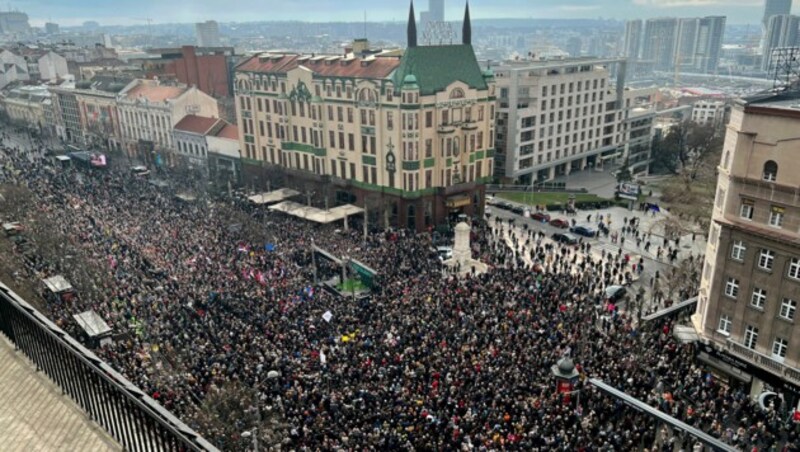 Tausende waren gekommen, um (erneut) zu protestieren. (Bild: AFP)