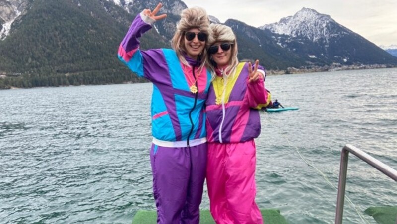 Beim FUN-Bewerb ging es darum, mit lustigen Kostümen und verrückten Performances zu punkten. (Bild: Achensee Tourismus / Fill)
