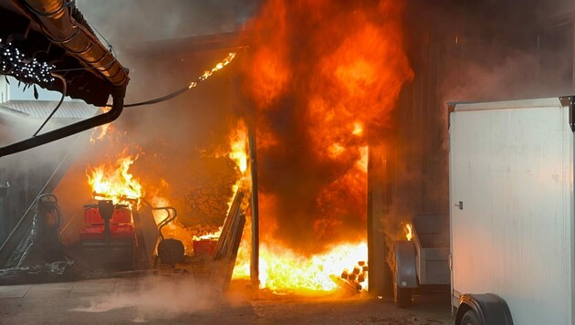 Innerhalb von zehn Minuten hatten die Florianijünger den Brand unter Kontrolle.