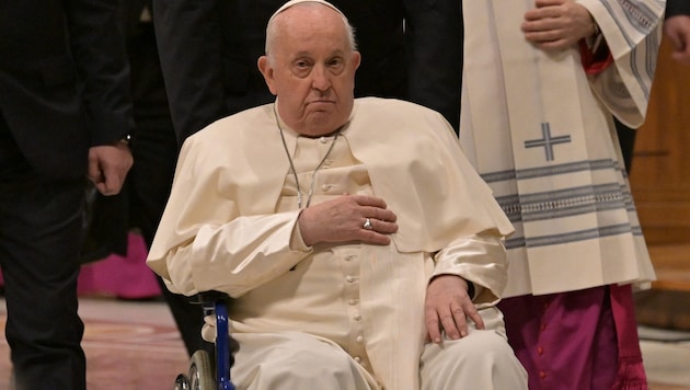 Pope Francis is currently in the Gemelli Clinic in Rome. (Bild: AFP)