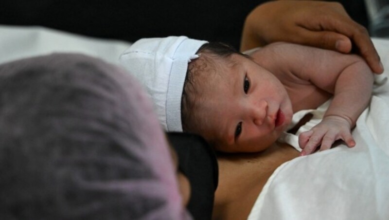 Die Philippinen durften bereits ein Neujahrsbaby begrüßen. (Bild: AFP)