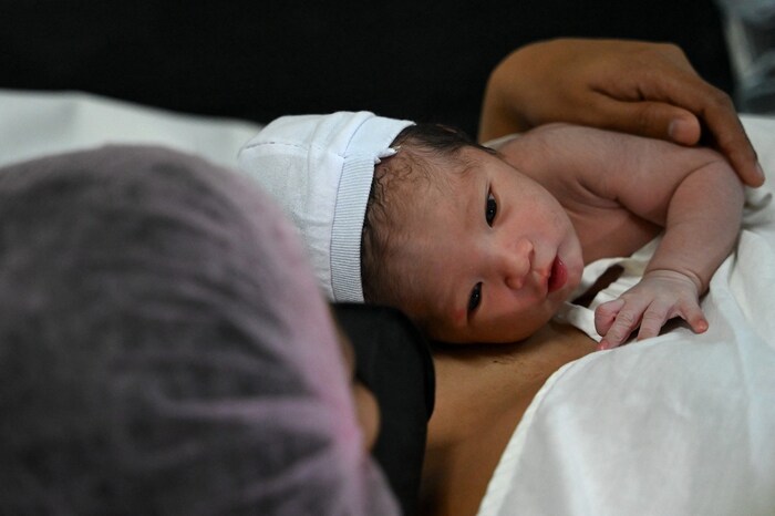 Die Philippinen durften bereits ein Neujahrsbaby begrüßen.