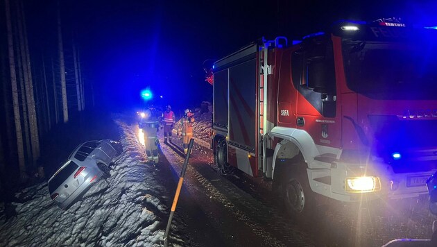 Insgesamt waren zehn Feuerwehrler im Einsatz. (Bild: FF Tamsweg)