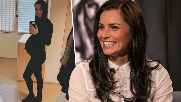 Anna Veith erwartet ihr zweites Kind. (Bild: GEPA, instagram.com/anna.veith)