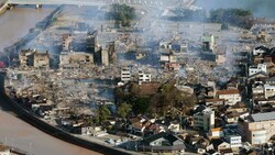 Aufnahme aus Wajima (Bild: STR / JIJI PRESS / AFP)