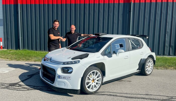 Luca Waldherr mit „Mentor“ Manfred Stohl