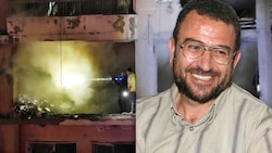 Saleh al-Aruri (re.) ist Mitgründer des bewaffneten Flügels des Hamas und soll für mehrere Terroranschläge im Westjordanland verantwortlich sein. Bei einer Explosion am Dienstag kam er in Beirut ums Leben. Offenbar wurde er bei einem israelischen Drohnenangriff gezielt getötet. (Bild: AFP, AP, Krone KREATIV)