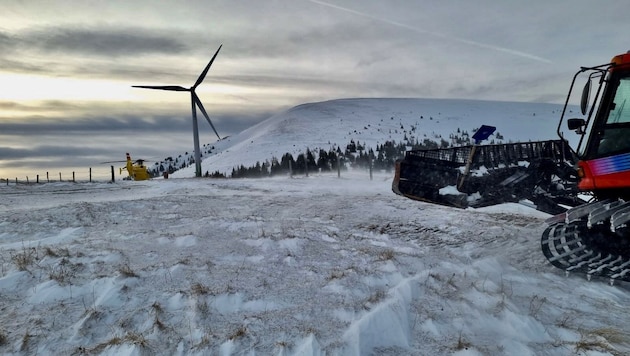 Styria is home to the only wind turbine in an Austrian ski resort to date. (Bild: Bergrettung Steiermark)