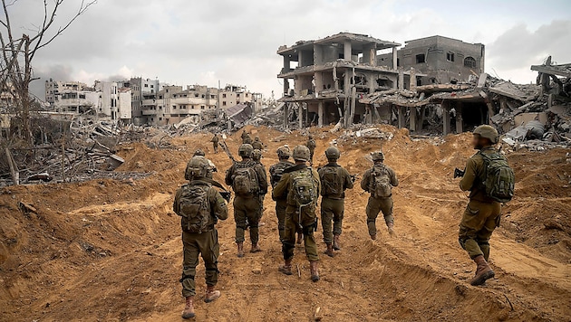 Israeli forces in the Gaza Strip (archive photo) (Bild: APA/AFP/Israeli Army)