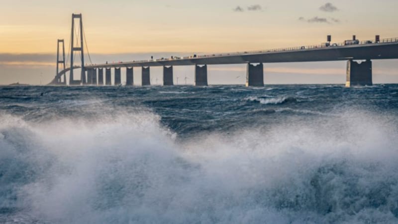 Bereits Ende Dezember wurde Dänemark von schweren Unwettern heimgesucht. (Bild: AFP)