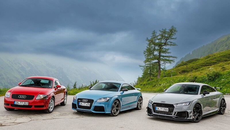 Die drei Generationen des Audi TT (Bild: Hersteller)