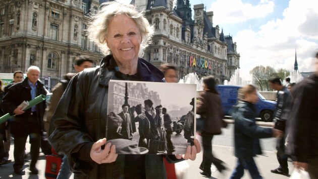Françoise Bornet mit dem berühmten Kussfoto.