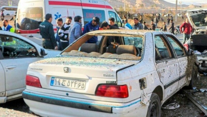 Zerstörung nach dem IS-Anschlag (Bild: AFP)