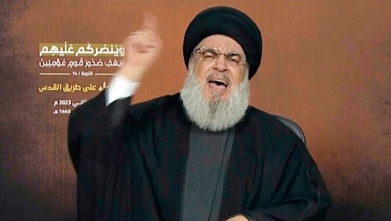 Hisbollah-Anführer Hassan Nassrallah (Bild: AP)