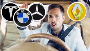 Geht es nach Studien, gibt es einen Zusammenhang zwischen Automarke und Lenker bei der Aggressivität: Sind Sie und Ihr Auto dabei? (Bild: APA/Picturedesk, Krone KREATIV)