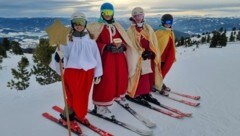 Theresa, Franziska, Emma und Sofie sammelten Geld für den guten Zweck. (Bild: Roland Holitzky)