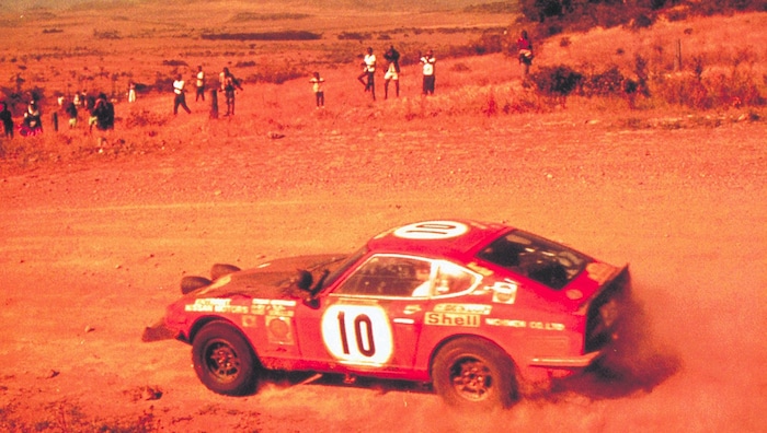 Der sportliche Imageträger Datsun 240Z fuhr bei der Safari-Rallye den Porsche 911 davon.