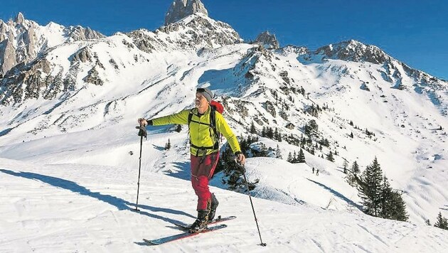 Rückblick auf Langtal und Gamskar (Bild: Uwe Grinzinger)