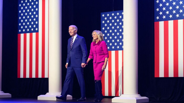 Joe Biden und Gattin Jill am 5. Jänner in Pennsylvania