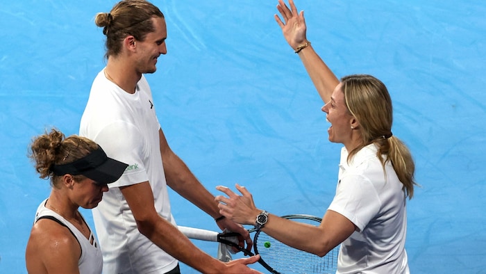 Riesenfreude bei Angelique Kerber (rechts)
