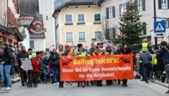 Nach der Demo am Freitag hoffen die Tennengauer auf schnelle Lösungen von der Landesregierung (Bild: Tschepp Markus)