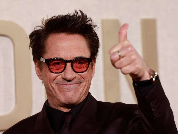 US-Schauspieler Robert Downey Jr. hat für „Oppenheimer“ den Golden Globe als bester ...