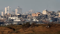 Zerstörte Gebäude im Norden des Gazastreifens (Bild: AFP)
