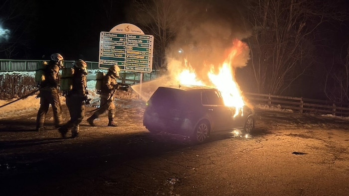 Die Feuerwehr Tamsweg war mit 30 Mann im Einsatz.