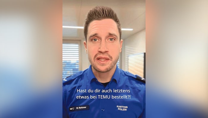 Auf TikTok warnt die Kantonspolizei Aargau vor dem Kauf von Elektrowaren über Billigplattformen ...