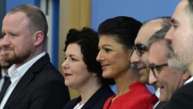 Politicians of the Sahra Wagenknecht Alliance (Bild: AFP)