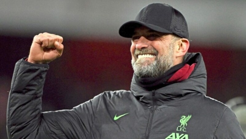 Kulttrainer Jürgen Klopp hat ein dickes Lob parat (Bild: REUTERS)