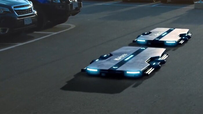 Die Parkroboter können sich selbsttätig bewegen.